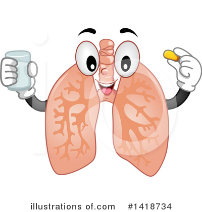 Lungs Clipart #1418734 by BNP Design Studio