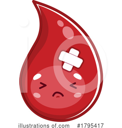 Blood Drop Clipart #1795417 by Vector Tradition SM