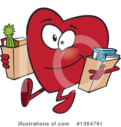 Royalty-Free (RF) Heart Character Clipart Illustration by toonaday - Stock Sample #1364761