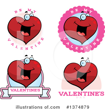 Royalty-Free (RF) Heart Character Clipart Illustration by Cory Thoman - Stock Sample #1374879