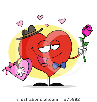 Royalty-Free (RF) Heart Character Clipart Illustration by Hit Toon - Stock Sample #75992