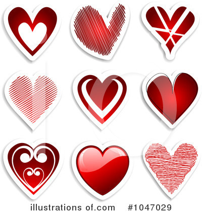 Royalty-Free (RF) Heart Clipart Illustration by KJ Pargeter - Stock Sample #1047029