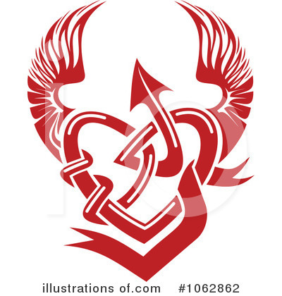 Royalty-Free (RF) Heart Clipart Illustration by Vector Tradition SM - Stock Sample #1062862