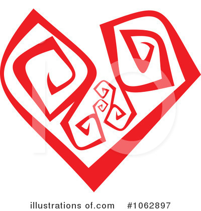 Royalty-Free (RF) Heart Clipart Illustration by Vector Tradition SM - Stock Sample #1062897