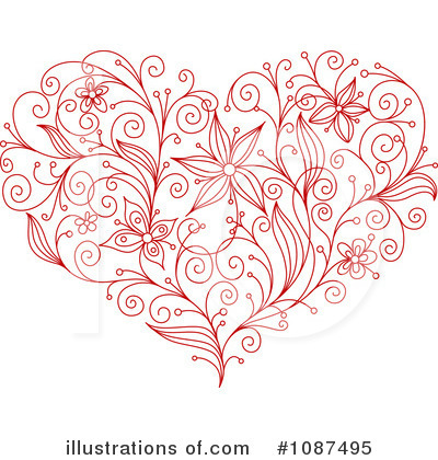 Royalty-Free (RF) Heart Clipart Illustration by Vector Tradition SM - Stock Sample #1087495