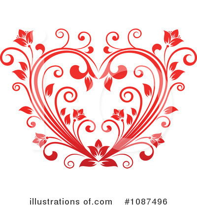 Royalty-Free (RF) Heart Clipart Illustration by Vector Tradition SM - Stock Sample #1087496