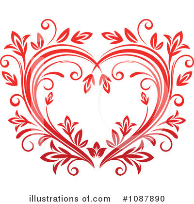 Royalty-Free (RF) Heart Clipart Illustration by Vector Tradition SM - Stock Sample #1087890