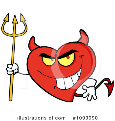 Royalty-Free (RF) Heart Clipart Illustration by Hit Toon - Stock Sample #1090990