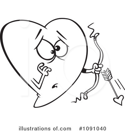 Heart Character Clipart #1091040 by toonaday