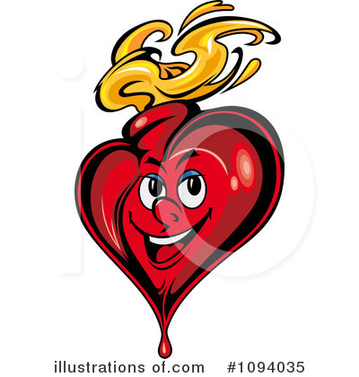 Royalty-Free (RF) Heart Clipart Illustration by Vector Tradition SM - Stock Sample #1094035