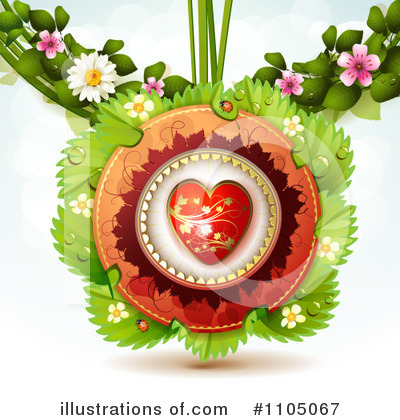 Royalty-Free (RF) Heart Clipart Illustration by merlinul - Stock Sample #1105067