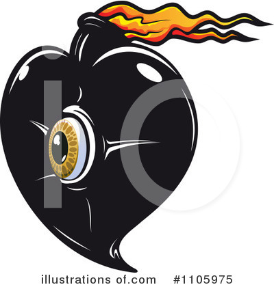 Royalty-Free (RF) Heart Clipart Illustration by Vector Tradition SM - Stock Sample #1105975