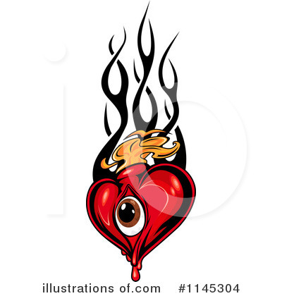 Royalty-Free (RF) Heart Clipart Illustration by Vector Tradition SM - Stock Sample #1145304