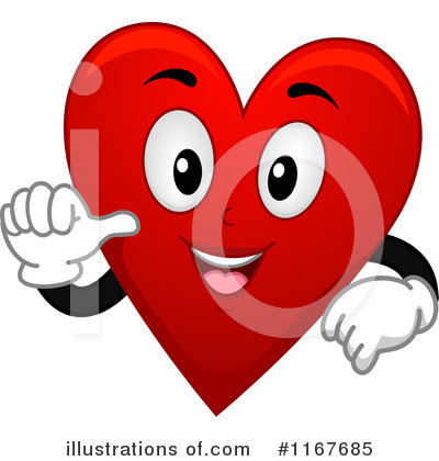 Heart Character Clipart #1167685 by BNP Design Studio