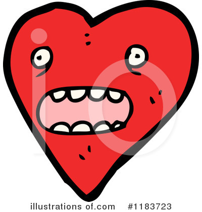 Royalty-Free (RF) Heart Clipart Illustration by lineartestpilot - Stock Sample #1183723