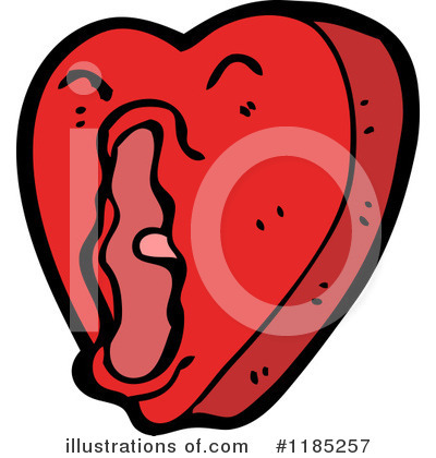 Royalty-Free (RF) Heart Clipart Illustration by lineartestpilot - Stock Sample #1185257