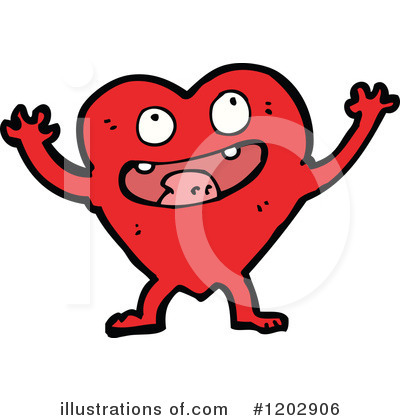 Royalty-Free (RF) Heart Clipart Illustration by lineartestpilot - Stock Sample #1202906