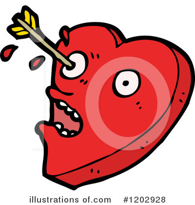 Valentine Heart Clipart #1202928 by lineartestpilot