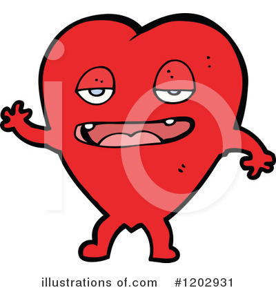 Valentine Heart Clipart #1202931 by lineartestpilot