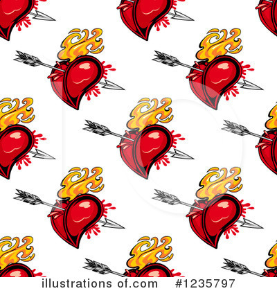 Royalty-Free (RF) Heart Clipart Illustration by Vector Tradition SM - Stock Sample #1235797