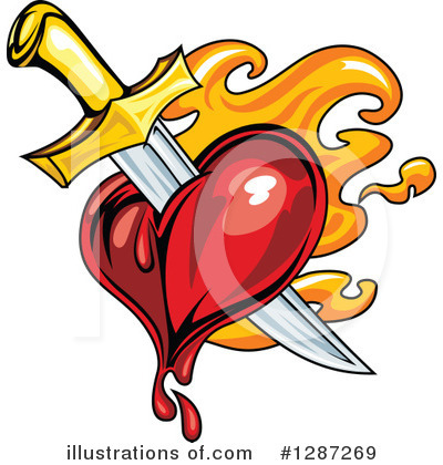 Royalty-Free (RF) Heart Clipart Illustration by Vector Tradition SM - Stock Sample #1287269