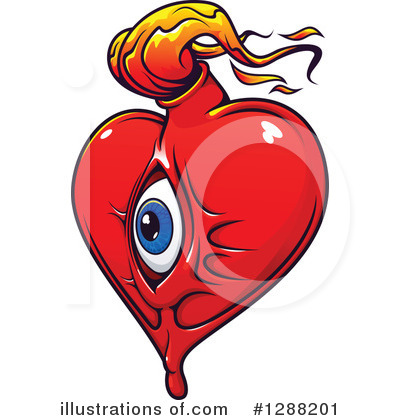 Royalty-Free (RF) Heart Clipart Illustration by Vector Tradition SM - Stock Sample #1288201