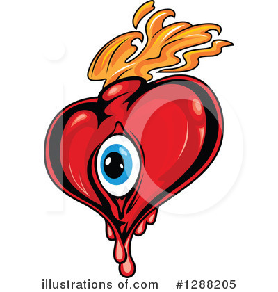 Royalty-Free (RF) Heart Clipart Illustration by Vector Tradition SM - Stock Sample #1288205