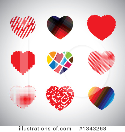 Royalty-Free (RF) Heart Clipart Illustration by ColorMagic - Stock Sample #1343268