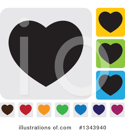 Royalty-Free (RF) Heart Clipart Illustration by ColorMagic - Stock Sample #1343940