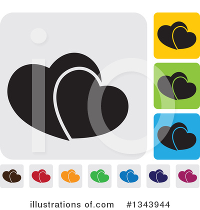 Royalty-Free (RF) Heart Clipart Illustration by ColorMagic - Stock Sample #1343944