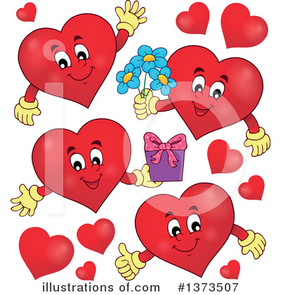 Royalty-Free (RF) Heart Clipart Illustration by visekart - Stock Sample #1373507