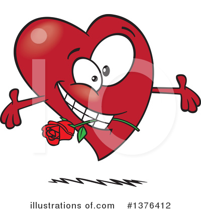 Royalty-Free (RF) Heart Clipart Illustration by toonaday - Stock Sample #1376412