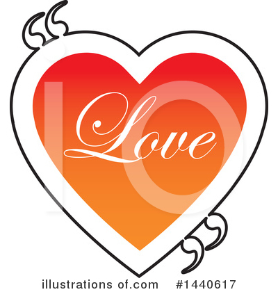 Royalty-Free (RF) Heart Clipart Illustration by ColorMagic - Stock Sample #1440617