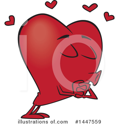 Heart Character Clipart #1447559 by toonaday