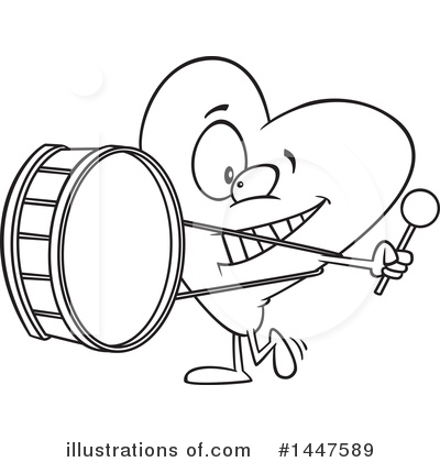 Royalty-Free (RF) Heart Clipart Illustration by toonaday - Stock Sample #1447589