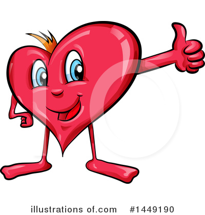 Royalty-Free (RF) Heart Clipart Illustration by Domenico Condello - Stock Sample #1449190