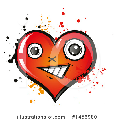 Royalty-Free (RF) Heart Clipart Illustration by Domenico Condello - Stock Sample #1456980