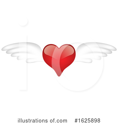 Winged Heart Clipart #1625898 by dero