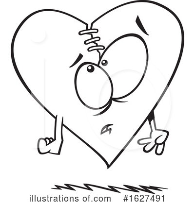 Royalty-Free (RF) Heart Clipart Illustration by toonaday - Stock Sample #1627491