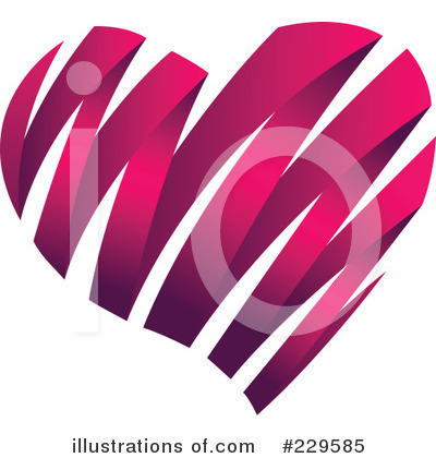 Royalty-Free (RF) Heart Clipart Illustration by Qiun - Stock Sample #229585