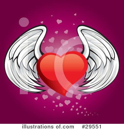 Winged Heart Clipart #29551 by Paulo Resende
