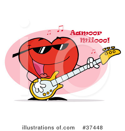 Royalty-Free (RF) Heart Clipart Illustration by Hit Toon - Stock Sample #37448