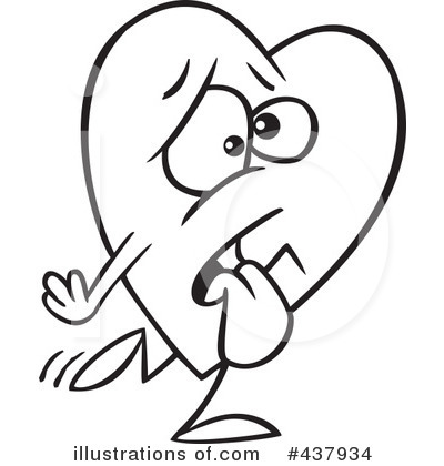 Royalty-Free (RF) Heart Clipart Illustration by toonaday - Stock Sample #437934