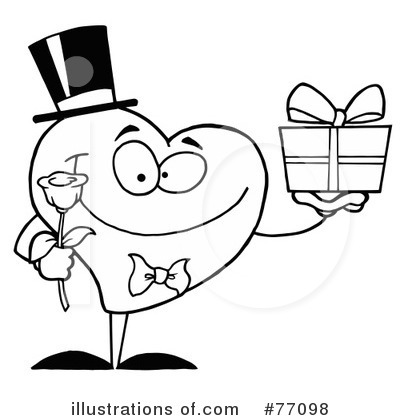 Royalty-Free (RF) Heart Clipart Illustration by Hit Toon - Stock Sample #77098