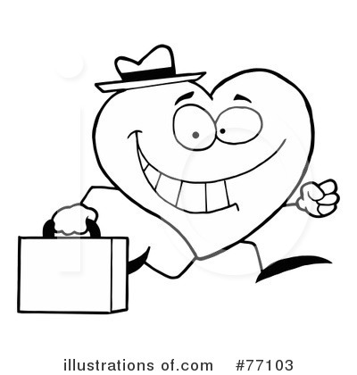 Royalty-Free (RF) Heart Clipart Illustration by Hit Toon - Stock Sample #77103