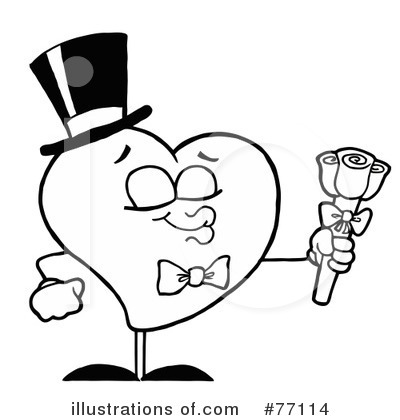 Royalty-Free (RF) Heart Clipart Illustration by Hit Toon - Stock Sample #77114