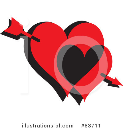 Royalty-Free (RF) Heart Clipart Illustration by Rosie Piter - Stock Sample #83711