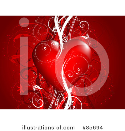 Royalty-Free (RF) Heart Clipart Illustration by KJ Pargeter - Stock Sample #85694