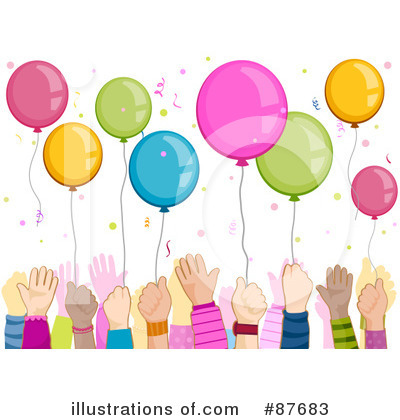 Party Balloons Clipart #87683 by BNP Design Studio