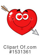 Heart Mascot Clipart #1531361 by Hit Toon